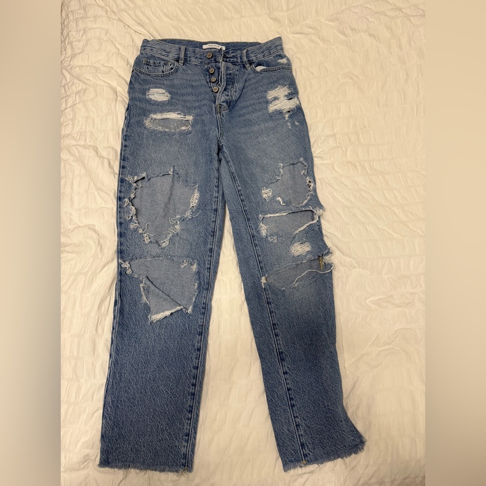PacSun Blue Distressed Boyfriend Jeans